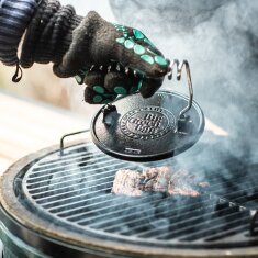Big Green Egg - gusseiserne Grillpresse/ Hamburgerpresse