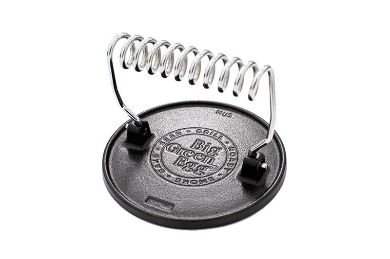 Big Green Egg - gusseiserne Grillpresse/ Hamburgerpresse