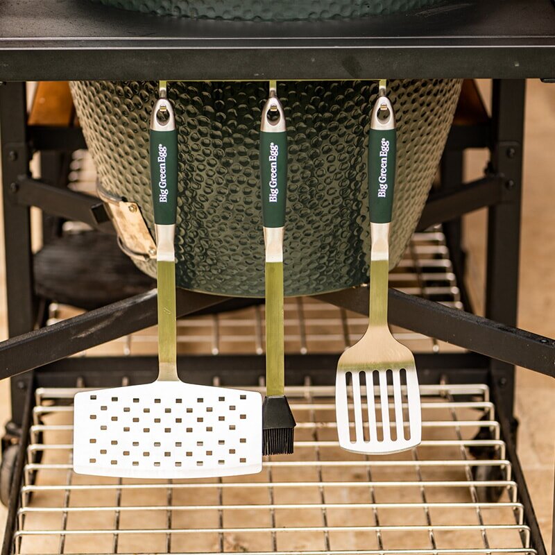 Big Green Egg - Küchenhelfer- Set/ Grillbesteck aus Edelstahl