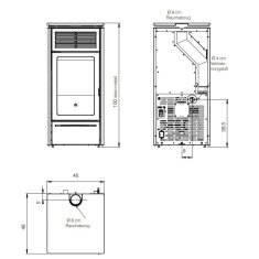 Pelletofen Edilkamin Slide2 7 Up - 6,9 kW