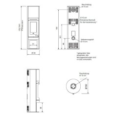 Kaminofen Edilkamin TALLY S Evo - 9,1 kW