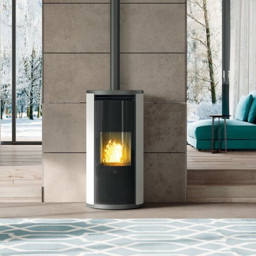 Edilkamin EVIA 2 Up - Verkleidung Mattweiß