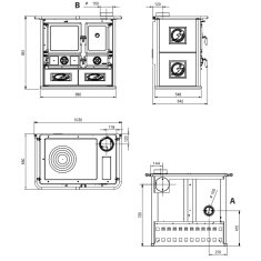 K&uuml;chenherd La Nordica Rosa Reverse 2.0 - Liberty - 8,2 kW