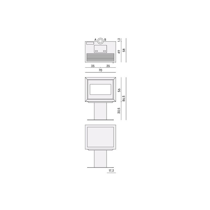 Pelletofen Cadel Quasimodo 9 Up - 9 kW