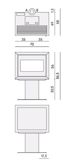 Pelletofen Cadel Quasimodo 9 Up - 9 kW