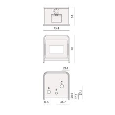 Pelletofen Cadel Frame 9 - 9,3 kW