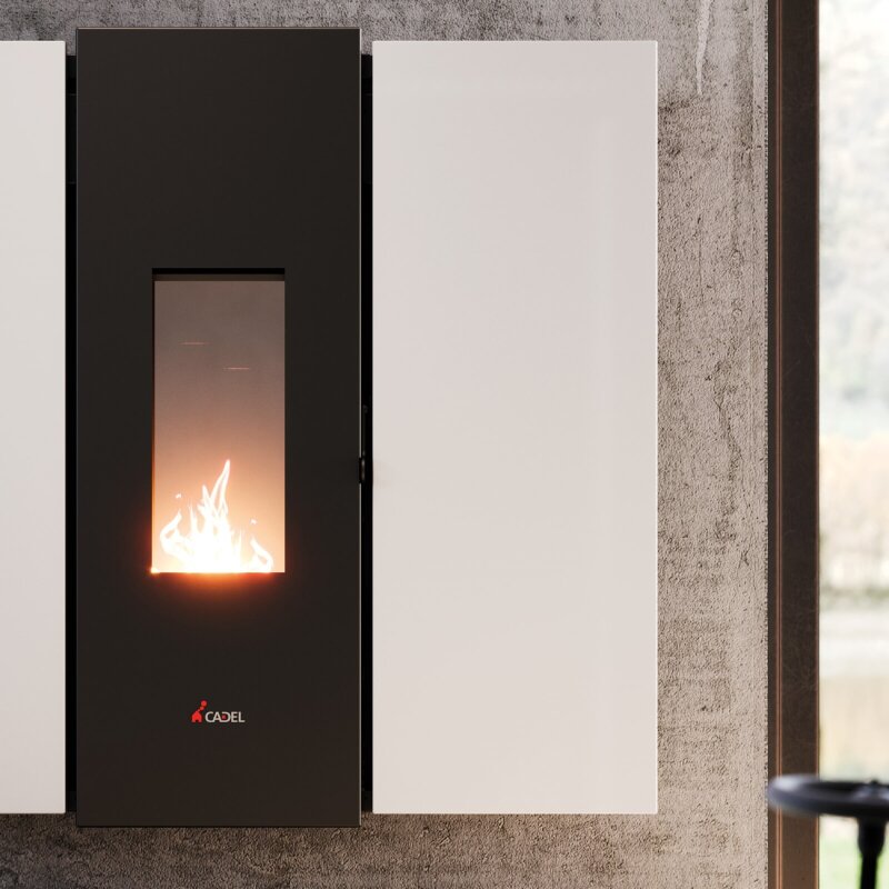 Pelletofen Cadel Wall Plus 10 (kanalisierbar) - 10 kW