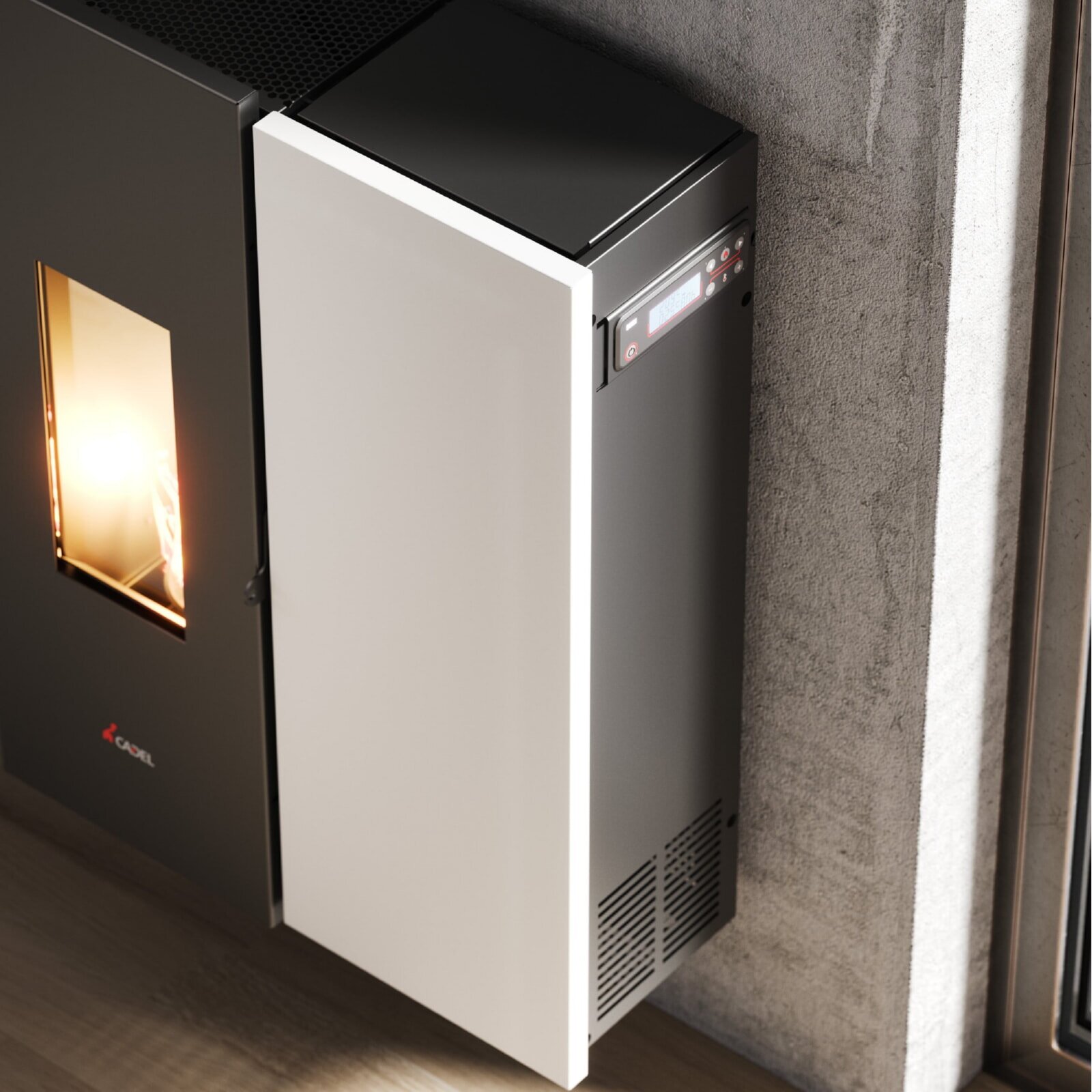 Pelletofen Cadel Wall Plus 10 (kanalisierbar) - 10 kW