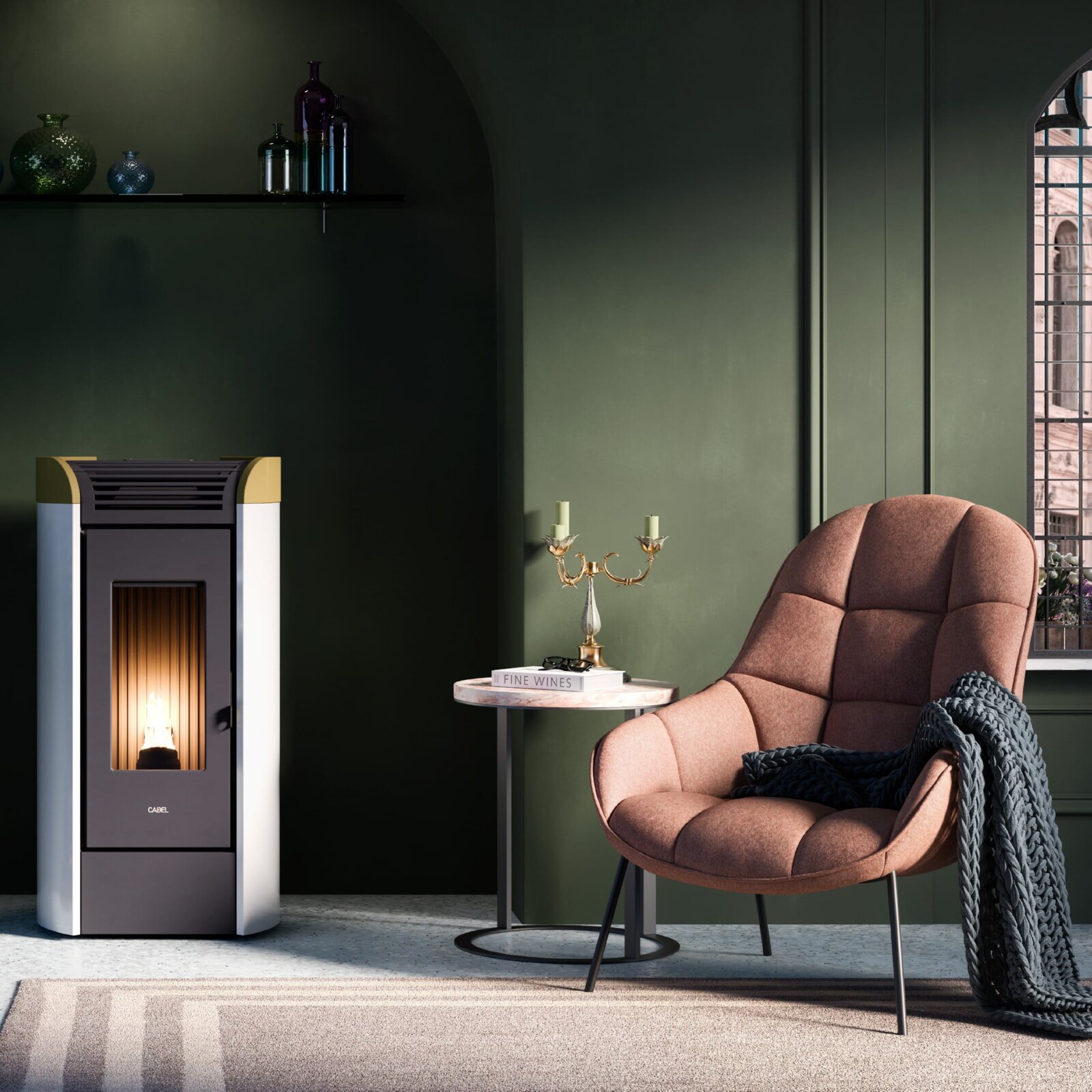 Pelletofen Cadel Fenice 11 - 10,5 kW