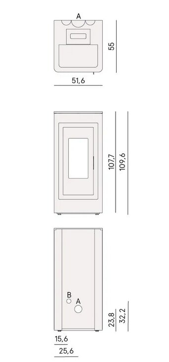 Pelletofen Cadel Kobe 11 - 10,5 kW