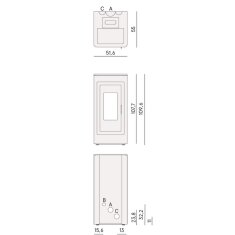 Pelletofen Cadel Kobe Plus 11 (kanalisierbar) - 10,5 kW