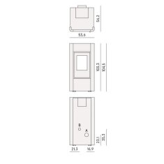wassergef&uuml;hrter Pelletofen Cadel Idro Prince 12 - 11,8 kW