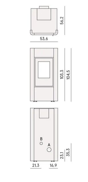 wassergeführter Pelletofen Cadel Idro Prince 12 - 11,8 kW