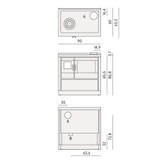 Küchenherd Cadel Kook 90 4.0 - 7,5 kW