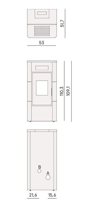wassergeführter Pelletofen Cadel River Idrotech 18 - 17,7 kW