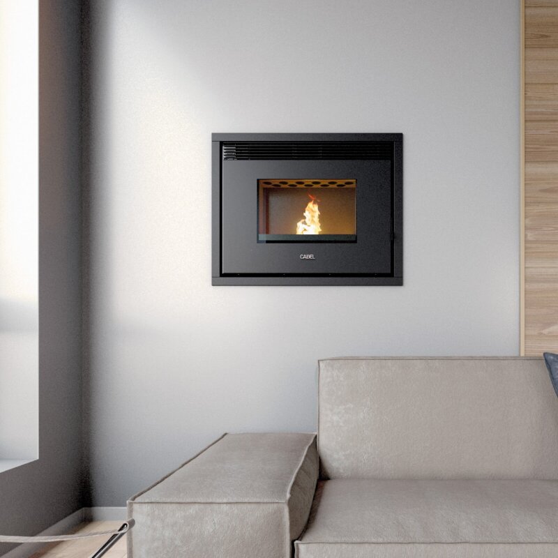 wassergeführter Pelletkamineinsatz Cadel Saturno 24 - 24,7 kW