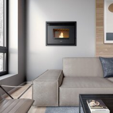 wassergef&uuml;hrter Pelletkamineinsatz Cadel Saturno 24 - 24,7 kW