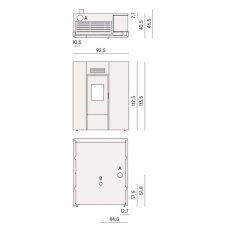 wassergef&uuml;hrter Pelletofen Cadel Maya Idro 16 - 16,1 kW