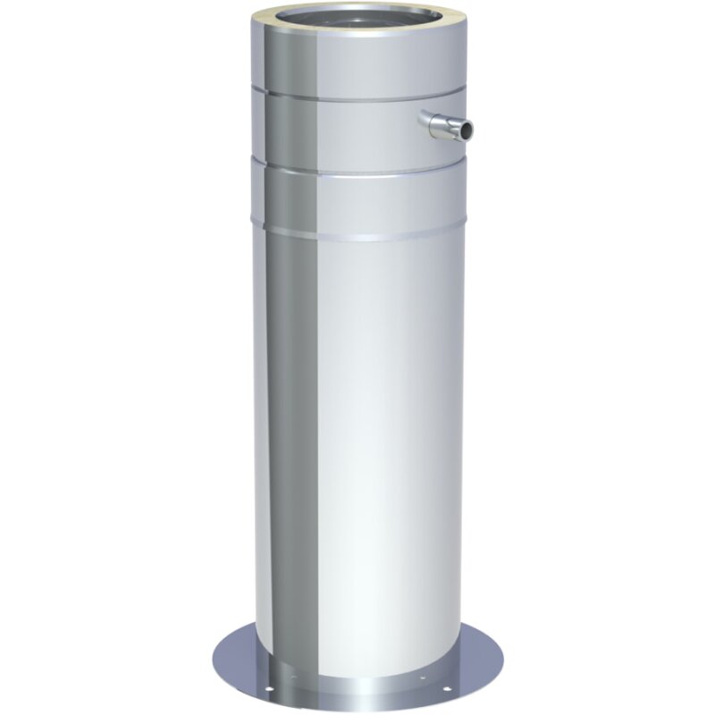 Teleskopstütze 190 - 630 mm inkl. Teleskopkopf m. Kondensatablauf seitl. und 1/2" Nippel - Ø 130 mm