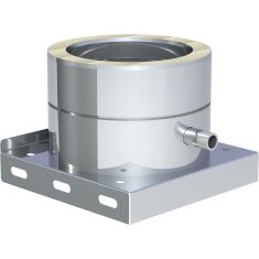 Grundplatte mit Kondensatablauf seitlich und 1/2"...