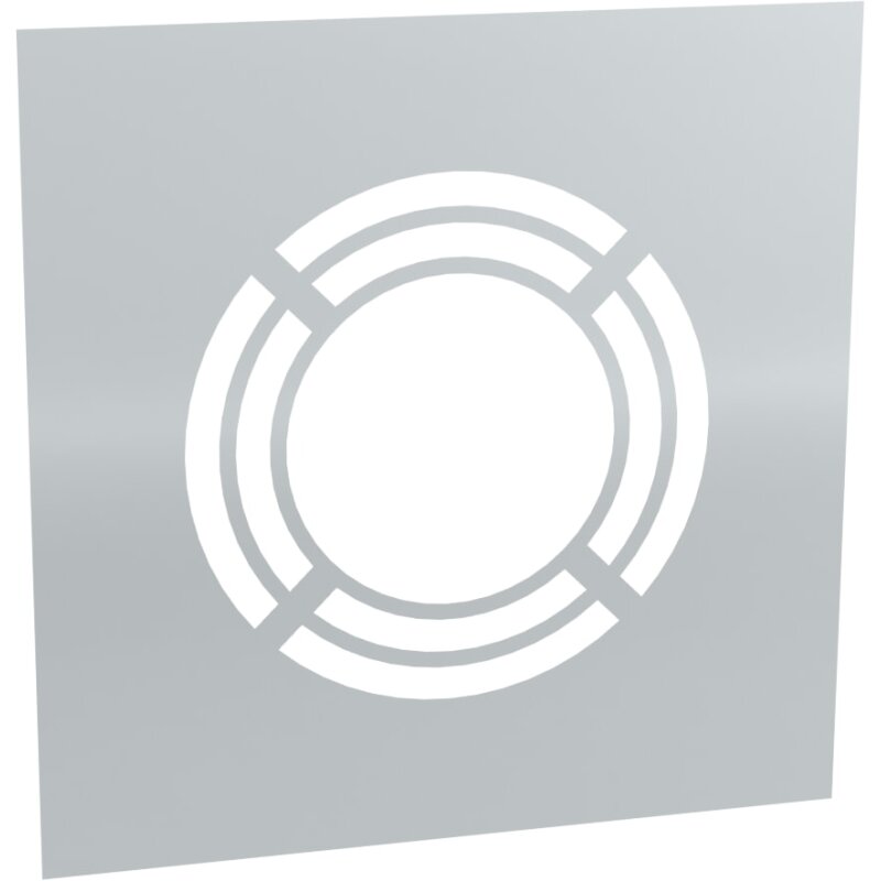 Deckenblende für Hinterlüftung einteilig 0° - Ø 130 mm