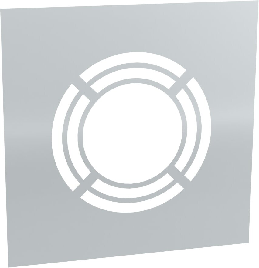 Deckenblende für Hinterlüftung einteilig 0° - Ø 130 mm