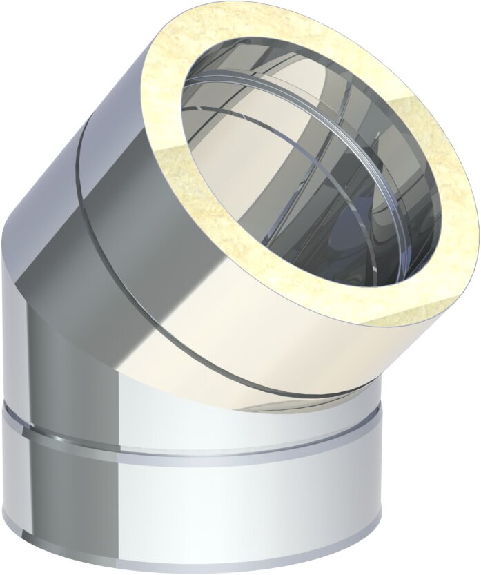 Winkel 45° starr - Ø 150 mm für DW ECO 2.0