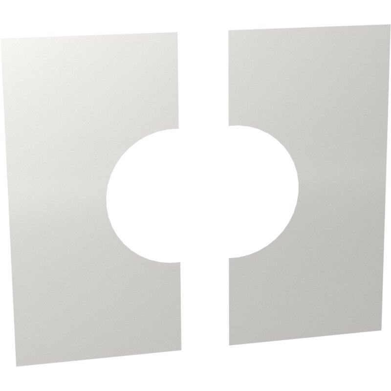 Wand-/ Deckenblende, zweiteilig 0° - Ø 150 mm