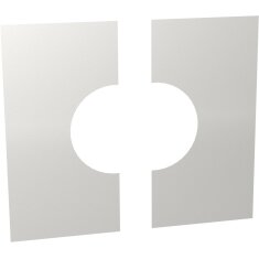 Wand-/ Deckenblende, zweiteilig 0° - Ø 150 mm