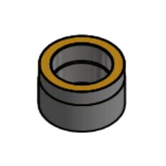 Doppelwandiges Rauchrohr Ø150 x 150 x 2 mm, Farbe...