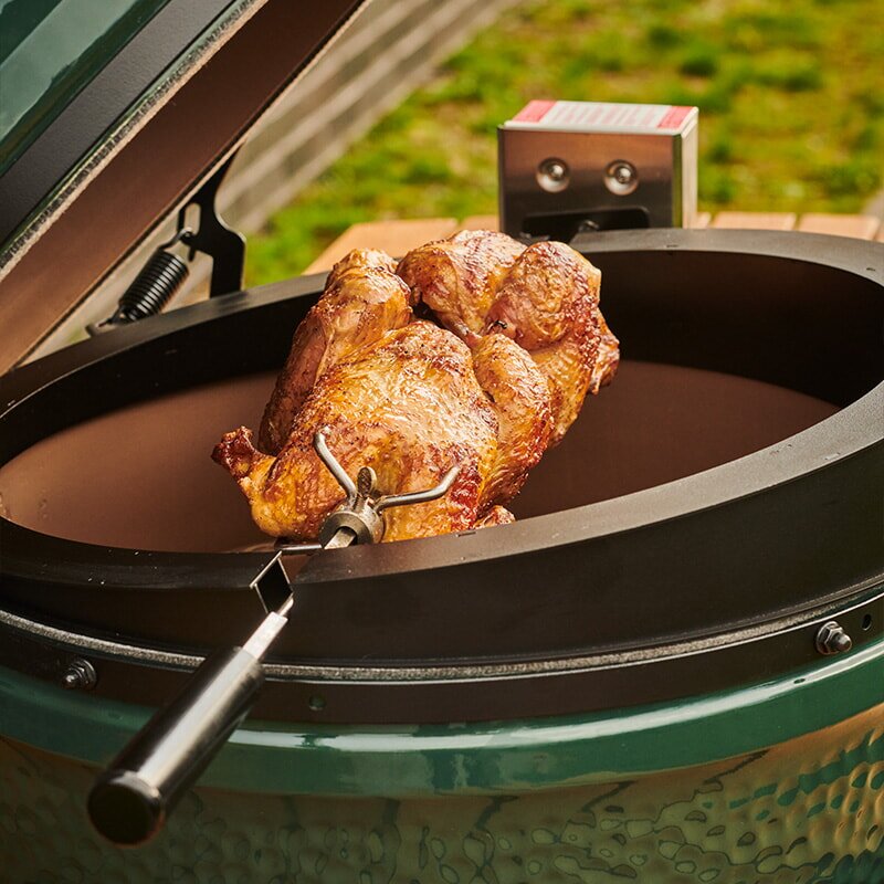 Big Green Egg - elektrischer Drehspieß/ Rotisserie für L
