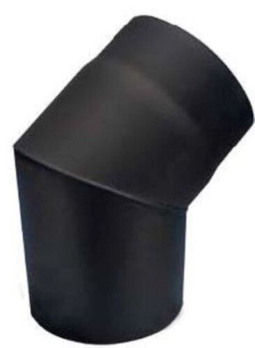 Rauchrohrbogen 45° Ø120 x 2 mm ohne Reinigungsöffnung, Farbe schwarz