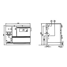 Wamsler Zentralheizungsherd wassergeführt K 178 - 27 kW