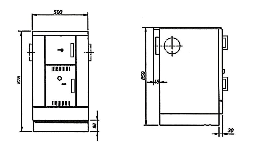 Wamsler Zentralheizungsherd wassergeführt K 158 CL - 22 kW