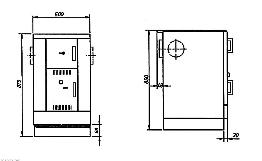 Wamsler Zentralheizungsherd wassergeführt K 158 F - 22 kW