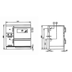 Wamsler Zentralheizungsherd wassergeführt K 148 CL - 23 kW