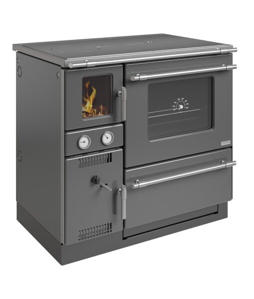 Wamsler Zentralheizungsherd wassergeführt - K 148 F - Anschluss rechts - 23 kW - Anthrazit