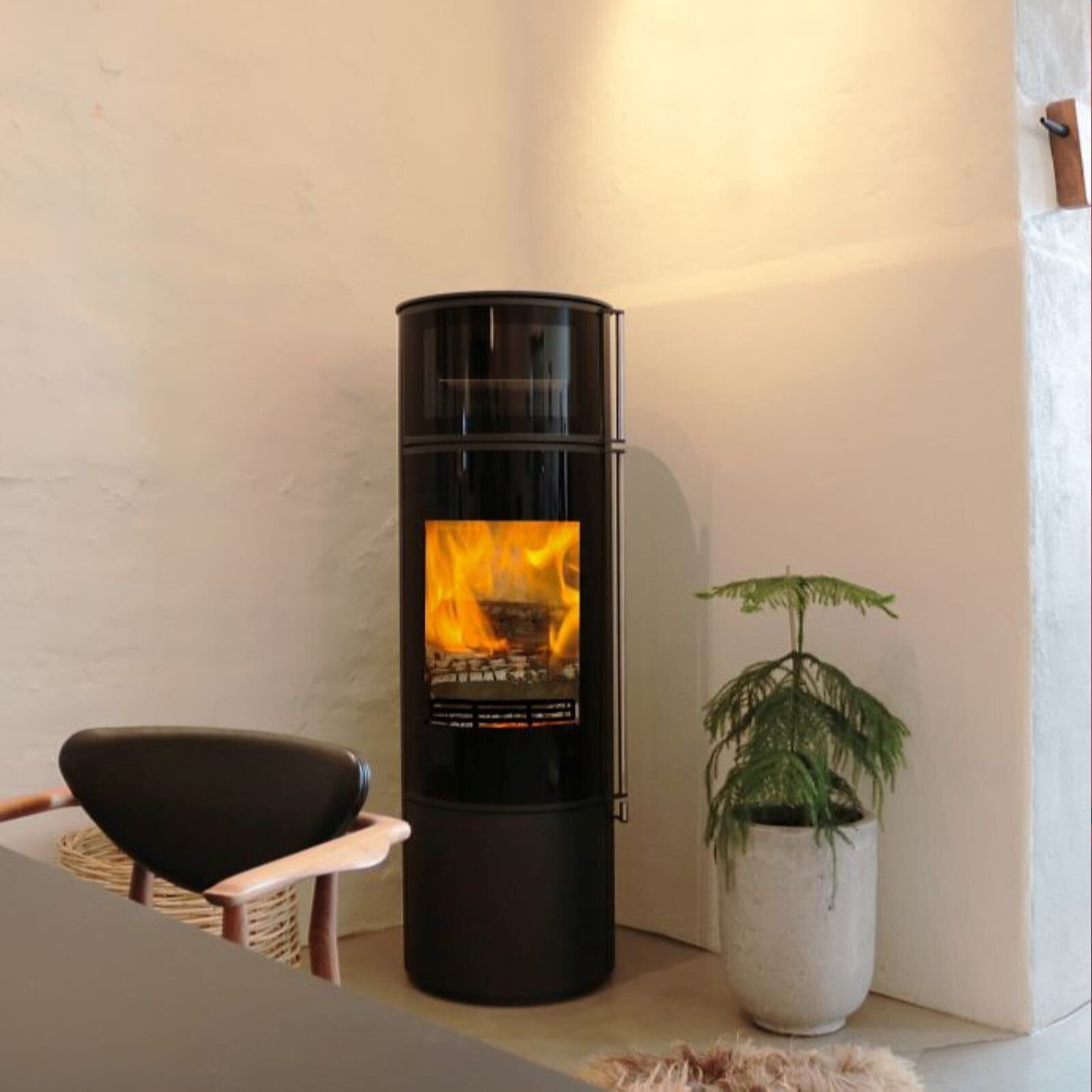 Kaminofen Jydepejsen Omega Chef mit Backfach - 7 kW