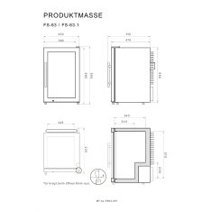 Vivandio Outdoor Kühlschrank FS-63 - 63 Liter