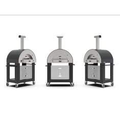 Holz Pizzaofen Alfa Forni Classico - 2 Pizze - Grau