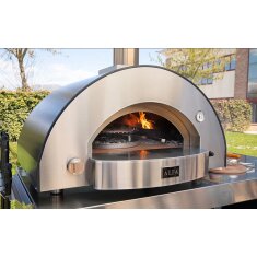 Holz Pizzaofen Alfa Forni Classico - 2 Pizze - Grau