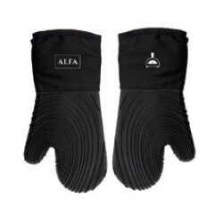 Alfa Forni - 2 Ofenhandschuhe, Schwarz