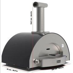 Hybrid Pizzaofen Alfa Forni Classico - 4 Pizze - Grau
