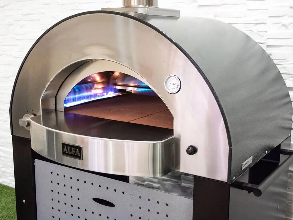 Hybrid Pizzaofen Alfa Forni Classico - 4 Pizze - Grau