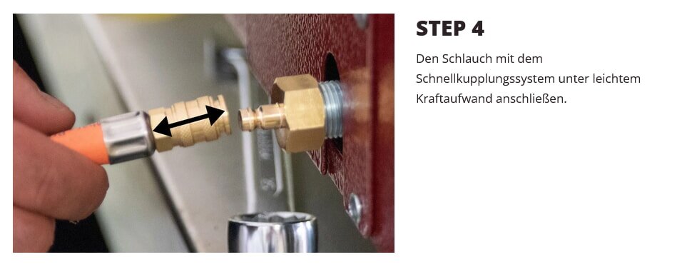 Alfa Forni - Quick Gasanschluss-Set 50 mBar 1,5kg/h für Portable, 1 Pizza, 2 Pizze