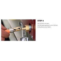 Alfa Forni - Quick Gasanschluss-Set 50 mBar 3kg/h für 4 Pizze, 5 Pizze