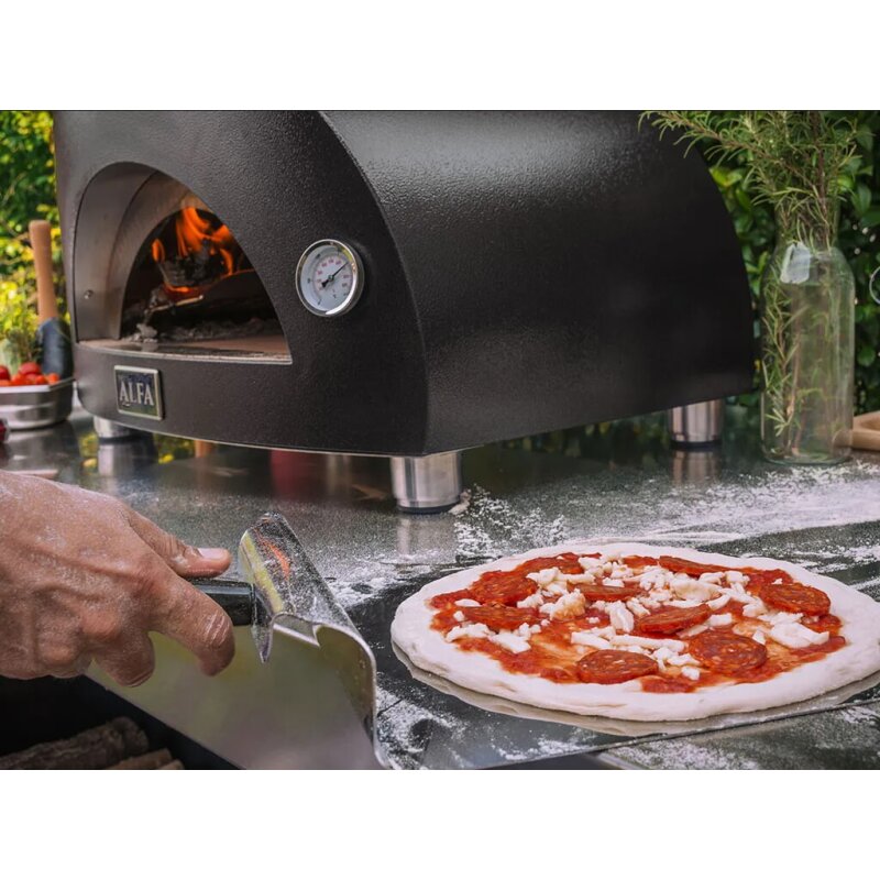 Holz Pizzaofen Alfa Forni Moderno - 1 Pizza - Grau