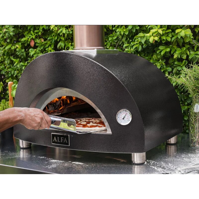 Holz Pizzaofen Alfa Forni Moderno - 1 Pizza - Grau
