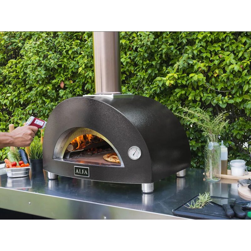 Holz Pizzaofen Alfa Forni Moderno - 1 Pizza - Grau