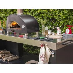 Holz Pizzaofen Alfa Forni Moderno - 1 Pizza - Grau